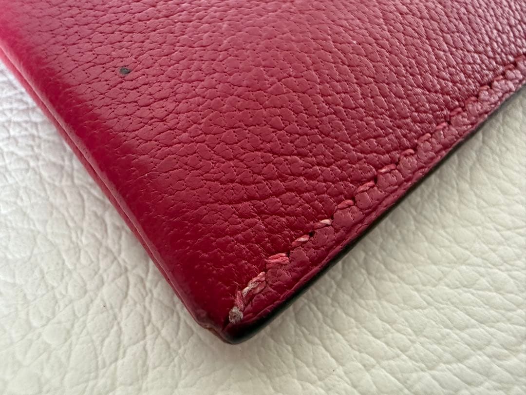 HERMES エルメス レザー フラグメントケース ケース ボルドー系