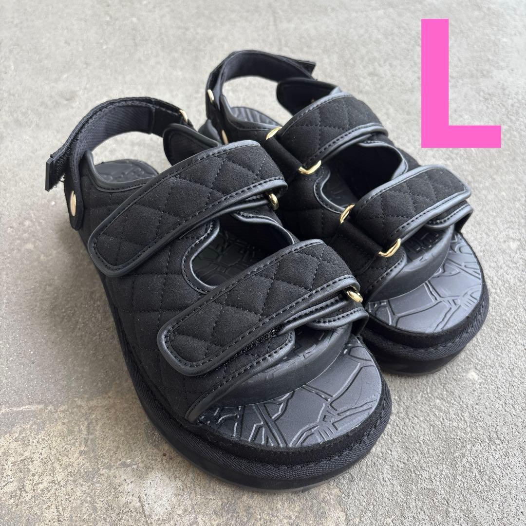 ラクバキ Racbakiフットベットサンダル キルティング　L