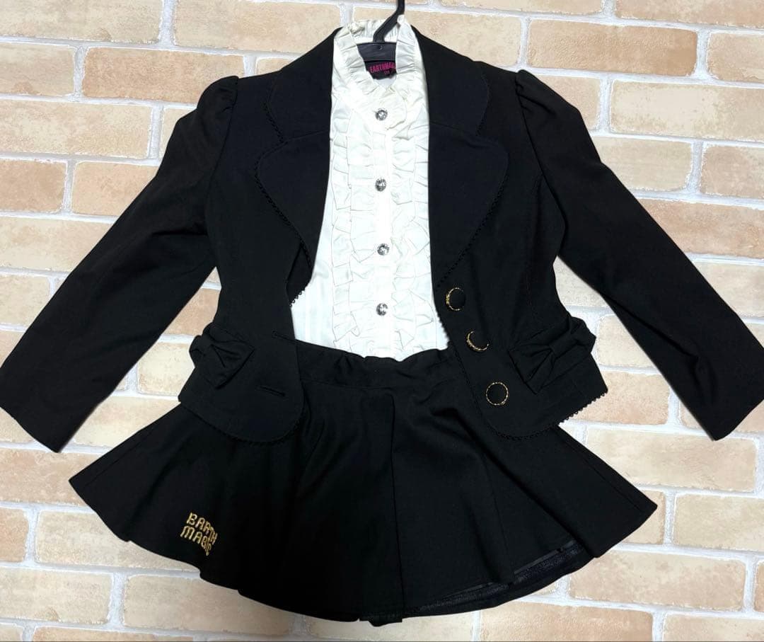 【着用1回】アースマジック 卒園式 入学式 5点 スーツ フルセット 120