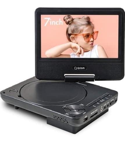 [山善] ポータブルDVDプレーヤー CPRM対応 7インチ 4WAY電源 車p