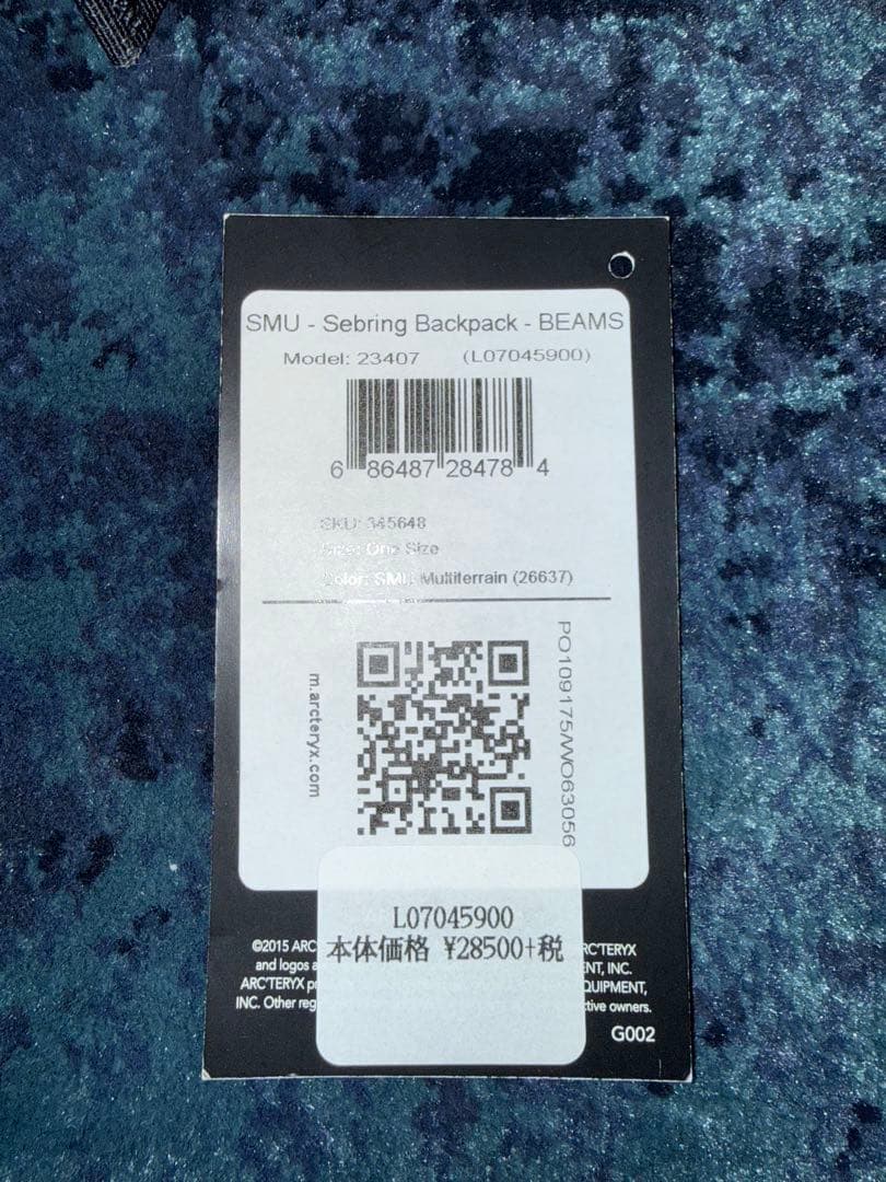 バッグ ARC'TERYX Sebring Backpack BEAMS