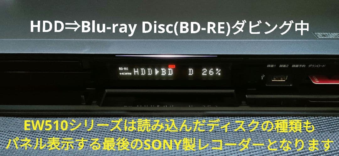 南ちゃん品　SONY BDZ-EW510