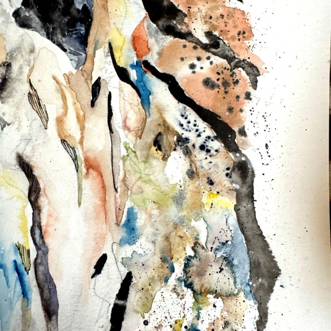 な*な様 虎 トラ 猫 残響 ムラサキ 原画 1点物 (2024年11月)