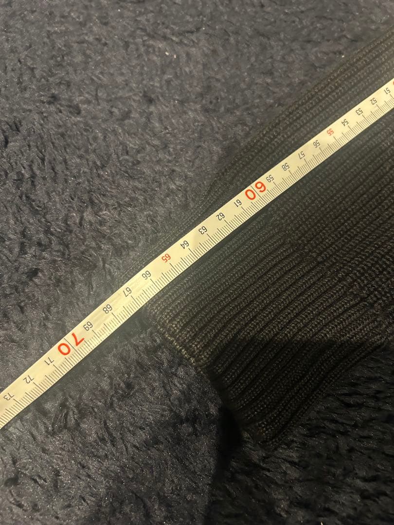 モンクレール MONCLERフード付きニットダウン　ブラック