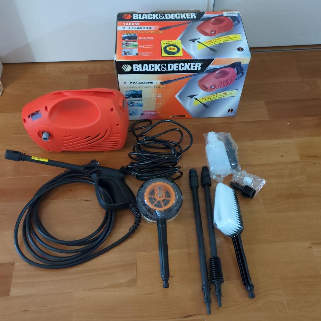 BLACK＆DECKER ブラックアンドデッカーポータブル高圧洗浄機 1400W