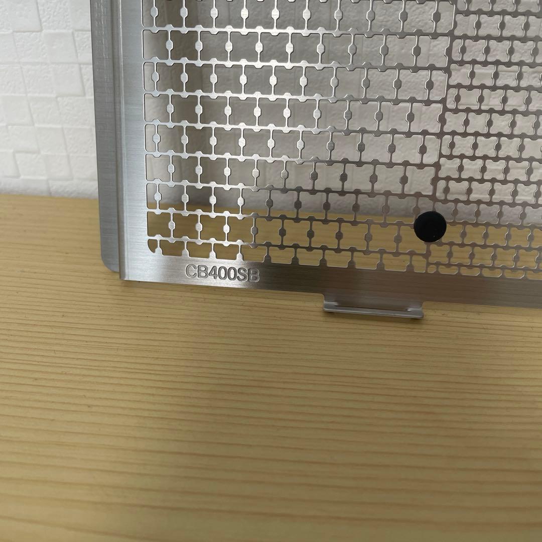 CB400SBモリワキラジエーターコアガード シルバー