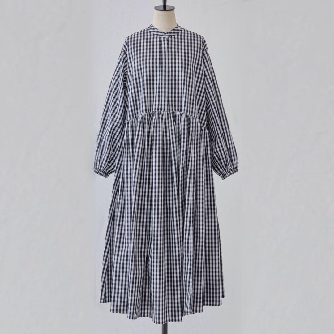 BEARDSLEY ビアズリー ギャザーワンピース ギンガム