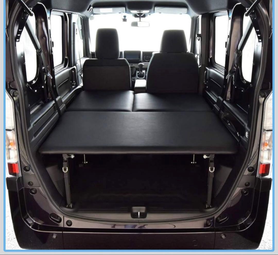 ねここ　MGR社N-VAN エヌバンベッドキット ダークグレーレザ引取限定