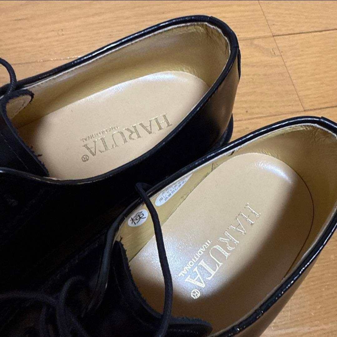 【試着のみ】【HARUTA】本革 外羽根プレーントウ24.0cm