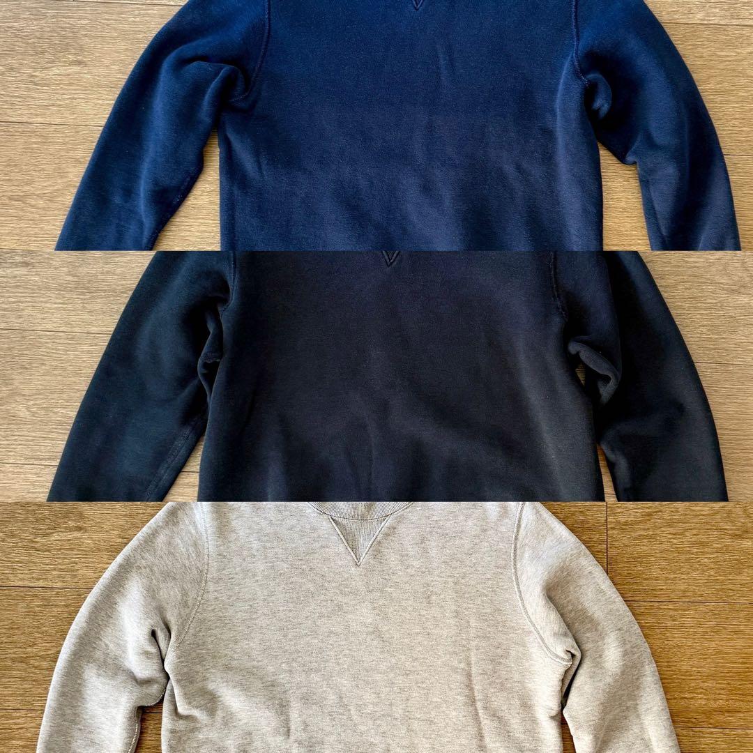 LOOPWHEELER（ループウィラー） LW01 の Sサイズ・3着セット