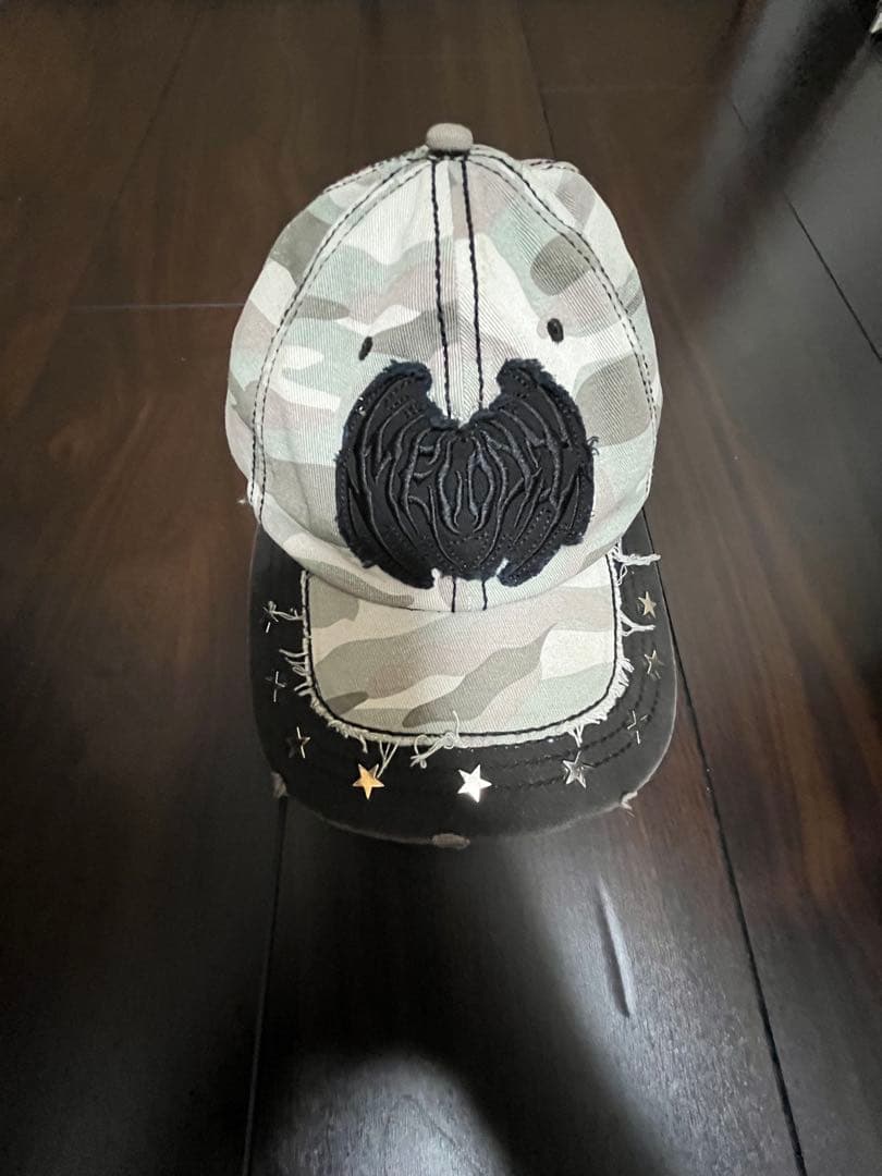 ec melodi キャップ　白カモ