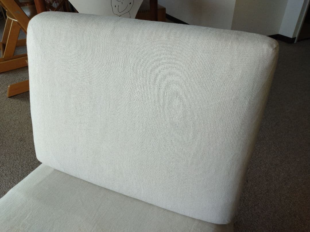 【美品】MUJI無印良品 ダイニングソファチェアオーク材/リビングでもつかえる②