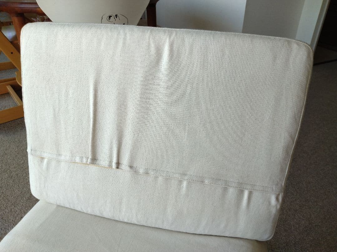 【美品】MUJI無印良品 ダイニングソファチェアオーク材/リビングでもつかえる②