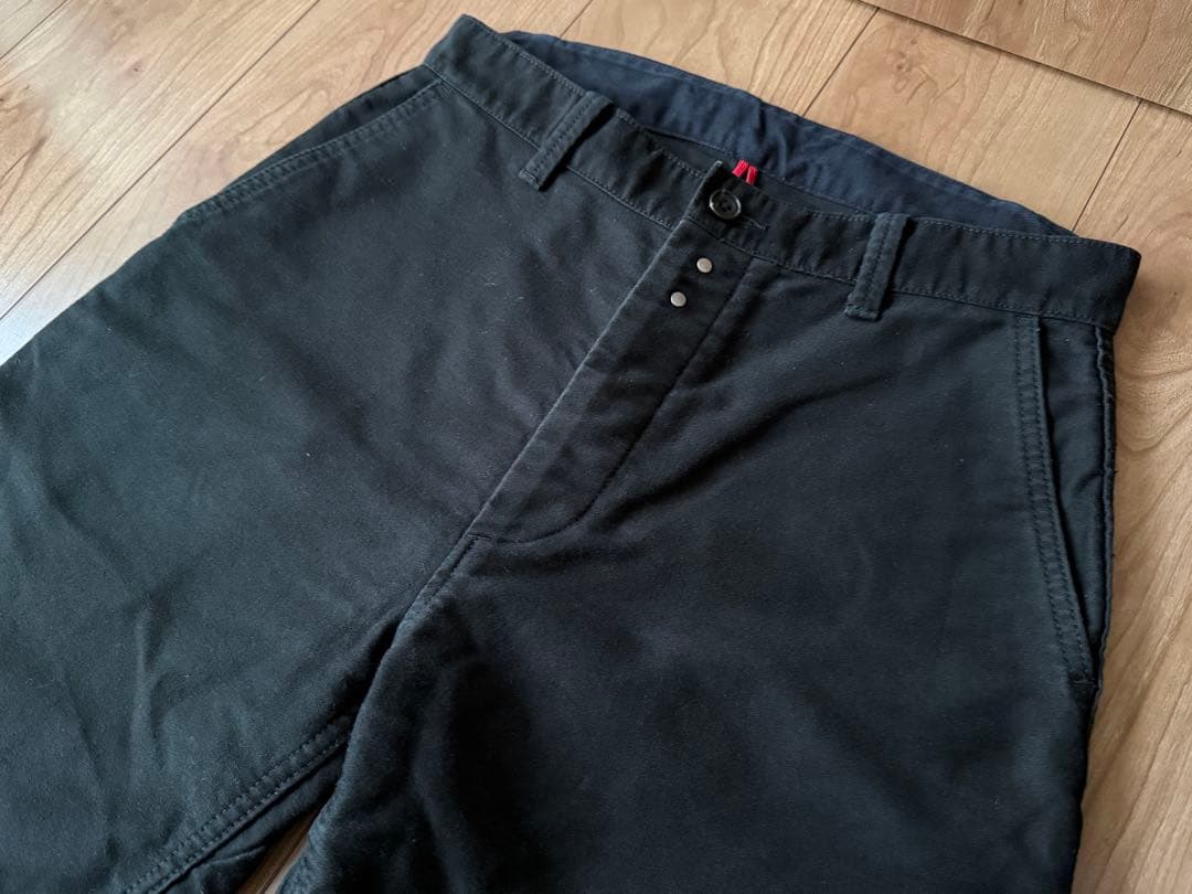 ルサンパレイユ コットン モールスキン ワークパンツ