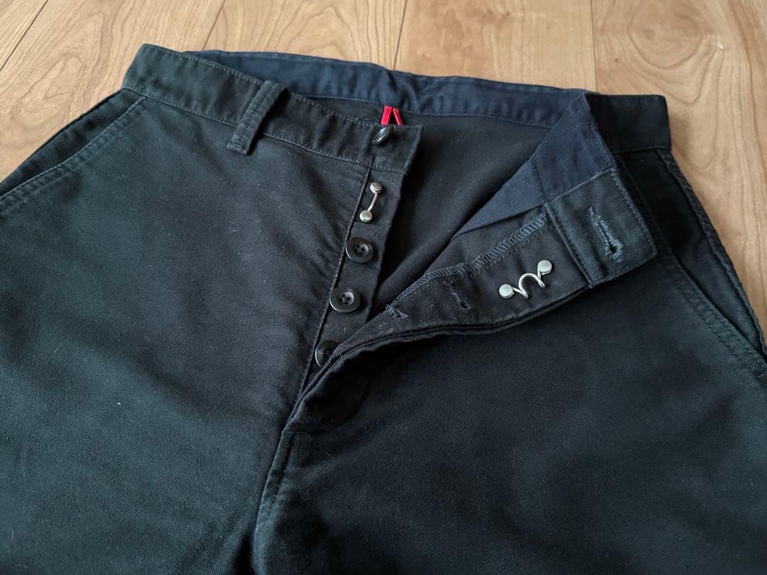 ルサンパレイユ コットン モールスキン ワークパンツ