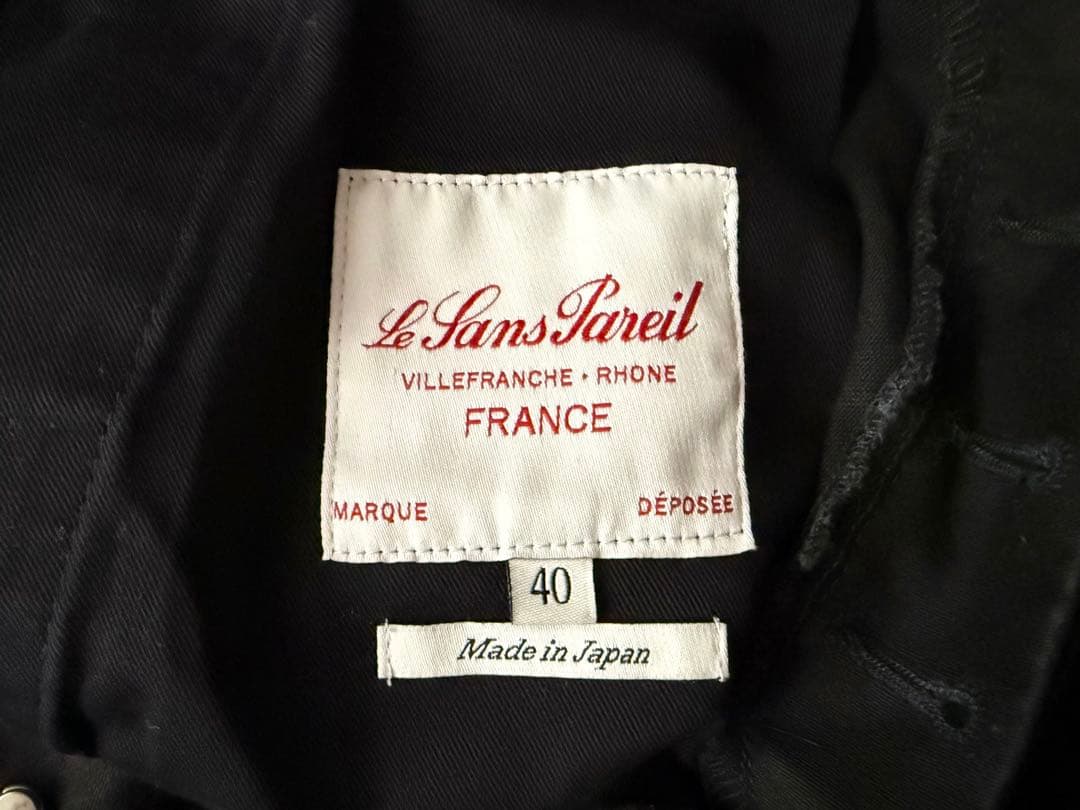 ルサンパレイユ コットン モールスキン ワークパンツ