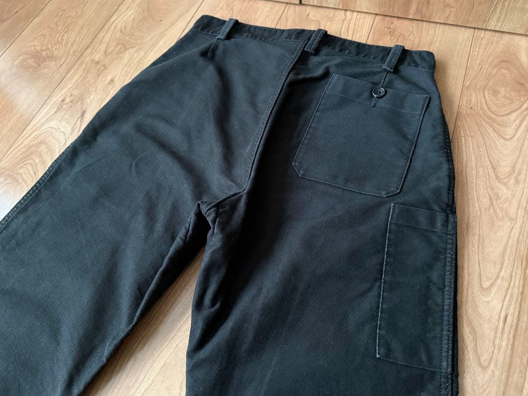 ルサンパレイユ コットン モールスキン ワークパンツ