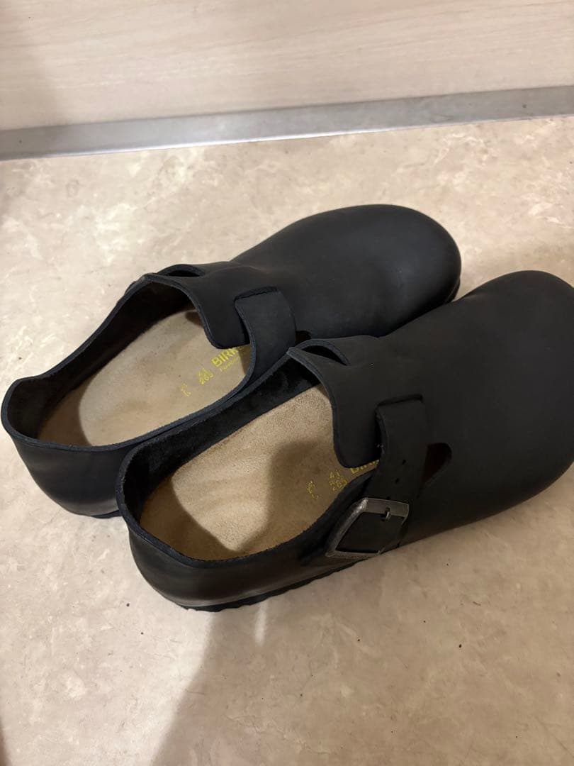 極美品　ビルケンシュトック　ロンドン　LONDONオイルドレザー　黒