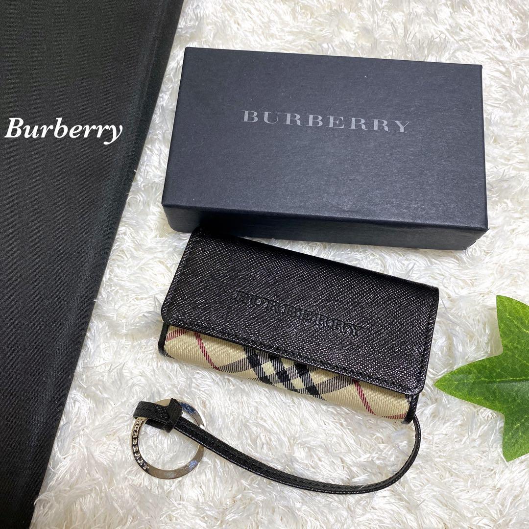 Burberry 4連キーケース　ノバチェック　美品　箱付き　紐付き　お洒落