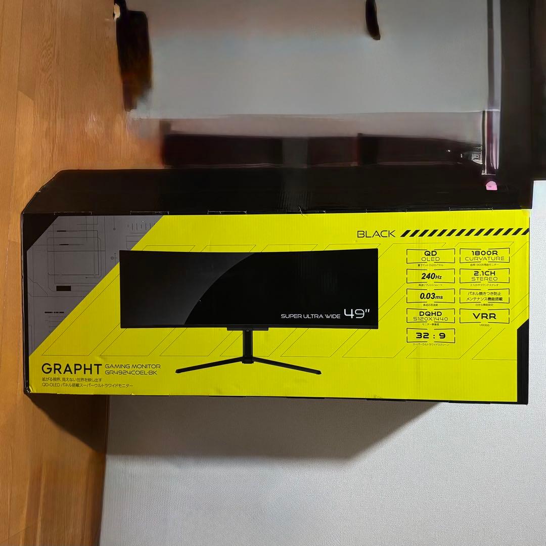 GRAPHT 49インチ 有機EL 240Hzウルトラワイド ゲーミングモニター