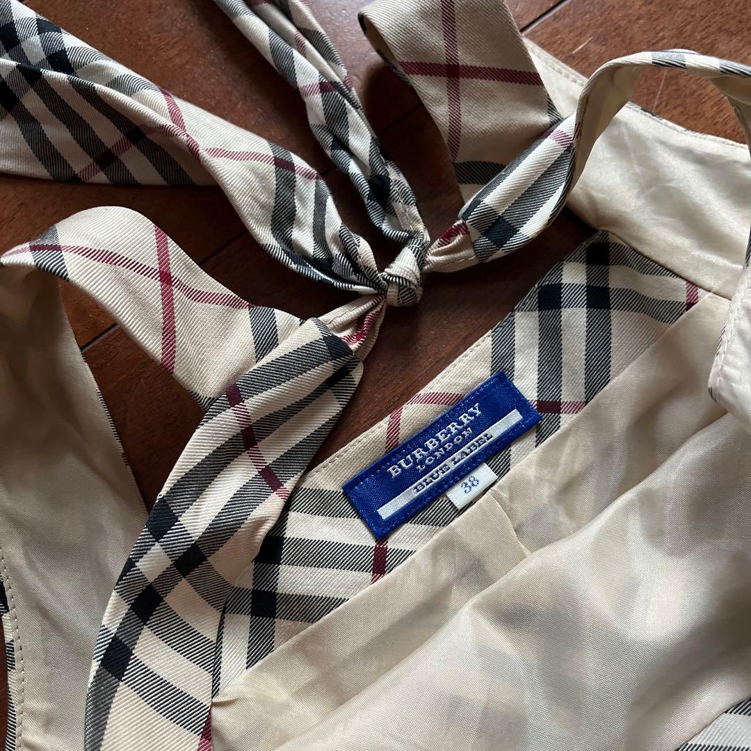 Burberry チェック柄 ノースリーブワンピース 38