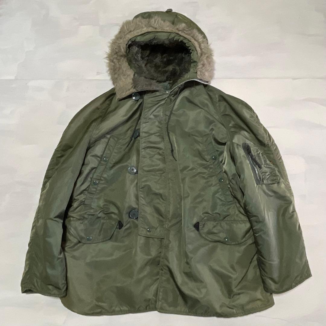 90s USA製　旧タグ　ALPHA N-3B フライトジャケット　IDEAL