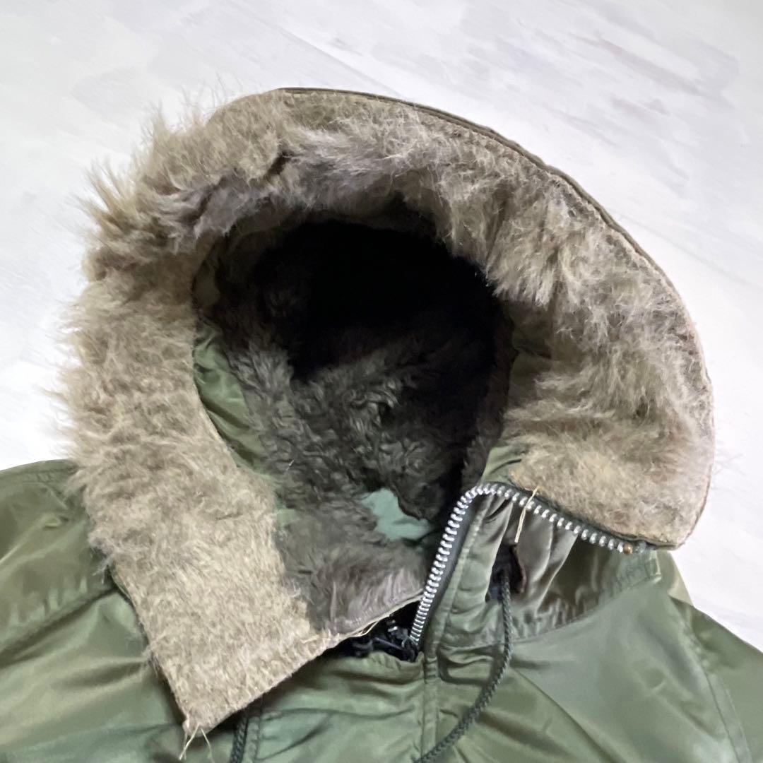 90s USA製　旧タグ　ALPHA N-3B フライトジャケット　IDEAL