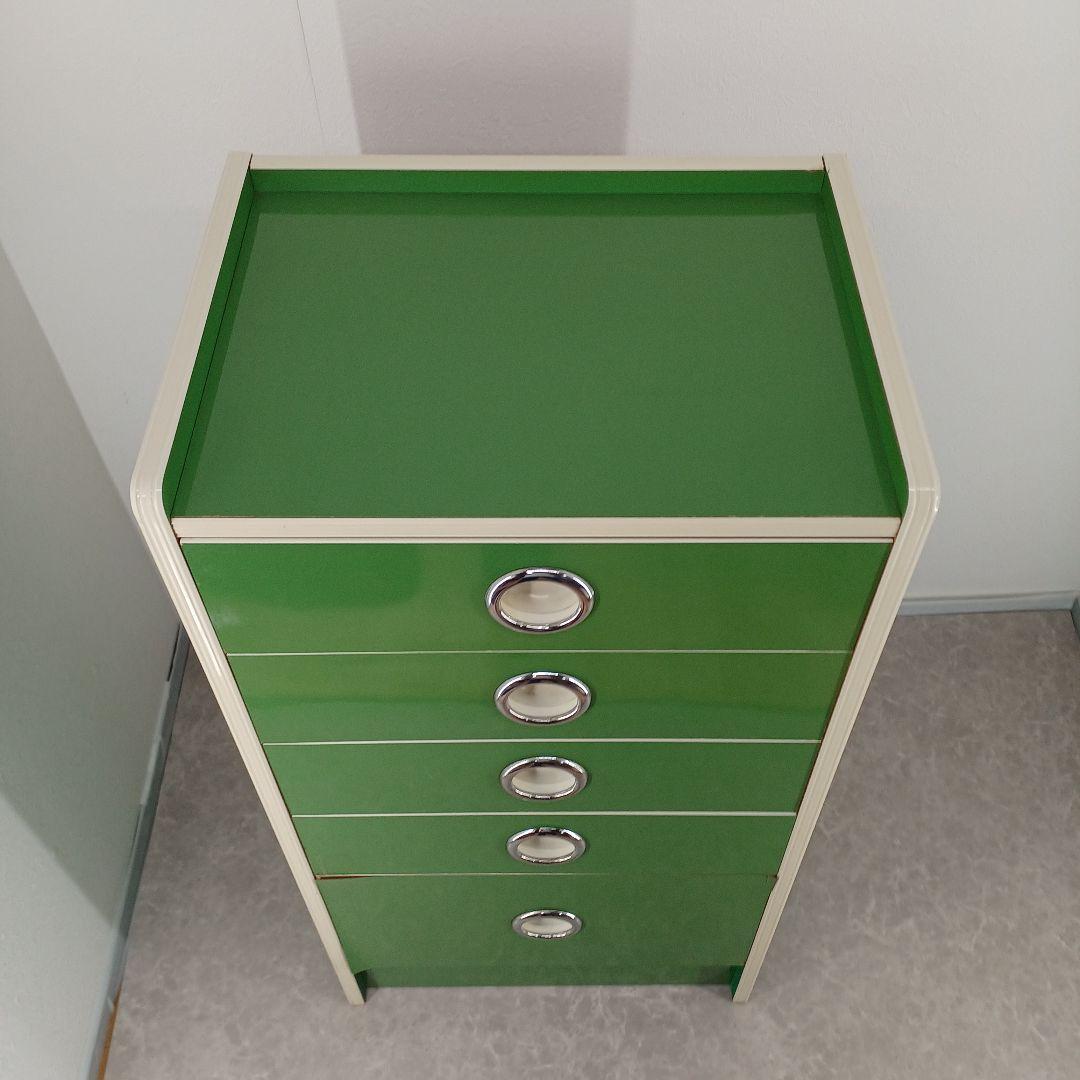 送料込み☆昭和レトロポップ【5段チェスト 】高さ 約87cm