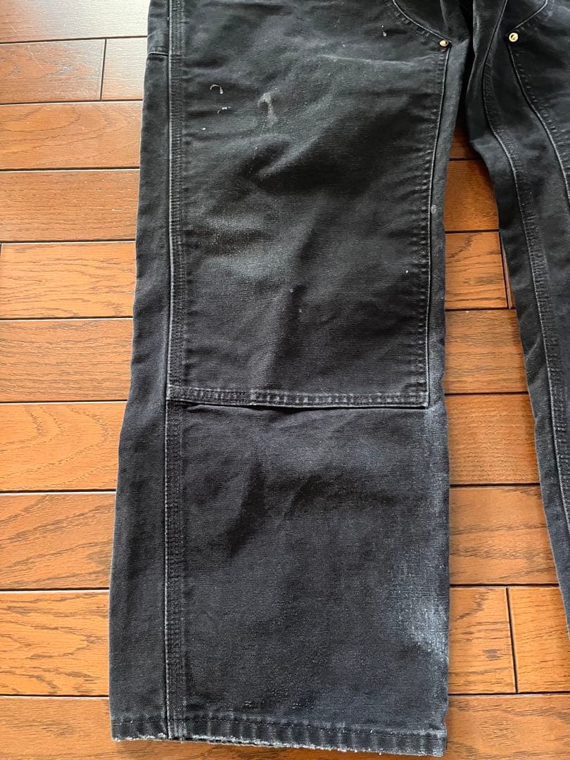USA製！CARHARTT DOUBLEKNEE ブラック　カーハートダブルニー