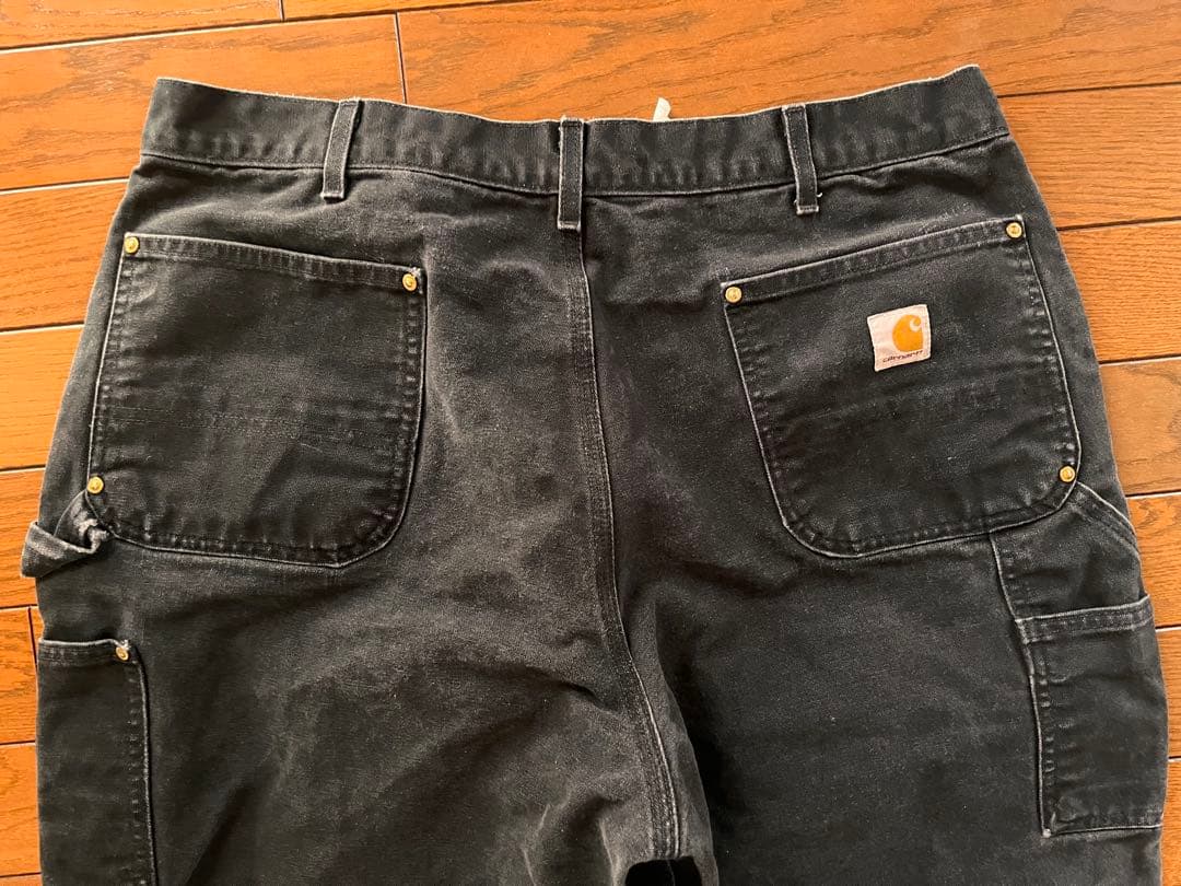 USA製！CARHARTT DOUBLEKNEE ブラック　カーハートダブルニー