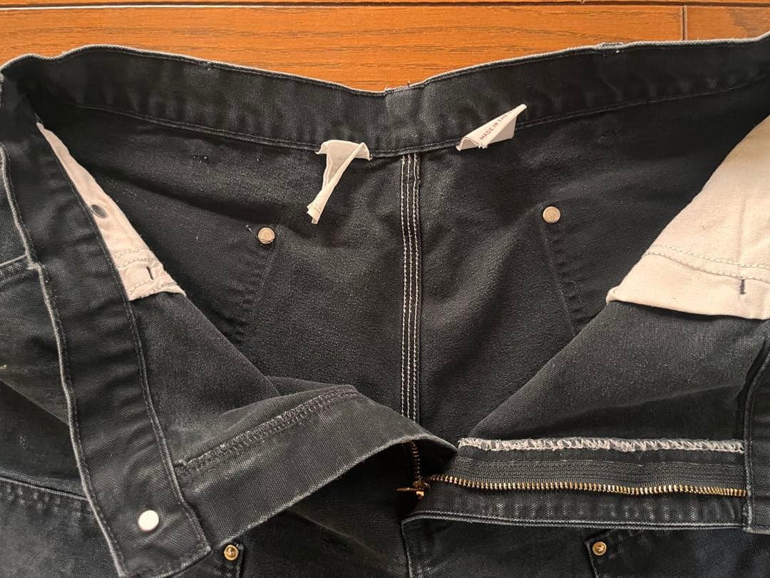 USA製！CARHARTT DOUBLEKNEE ブラック　カーハートダブルニー