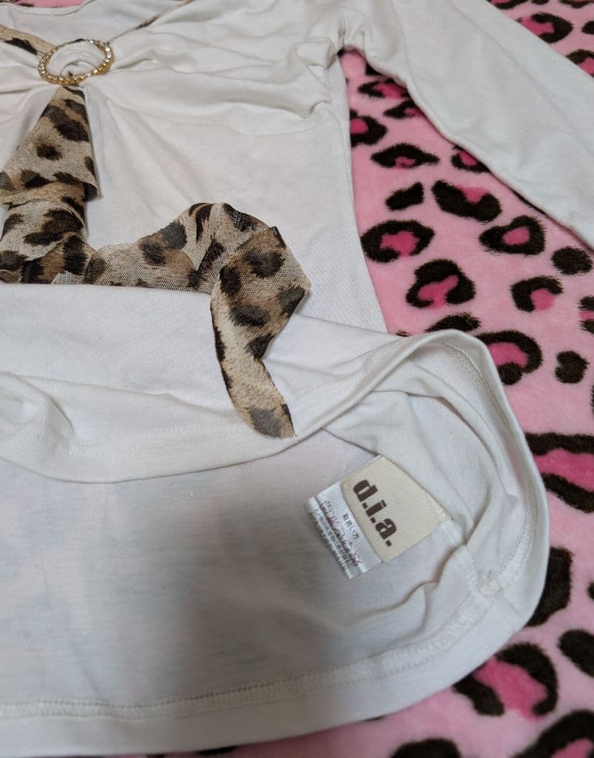 d.i.a. ダイア　トップス　レオパード　ビジュー　レア