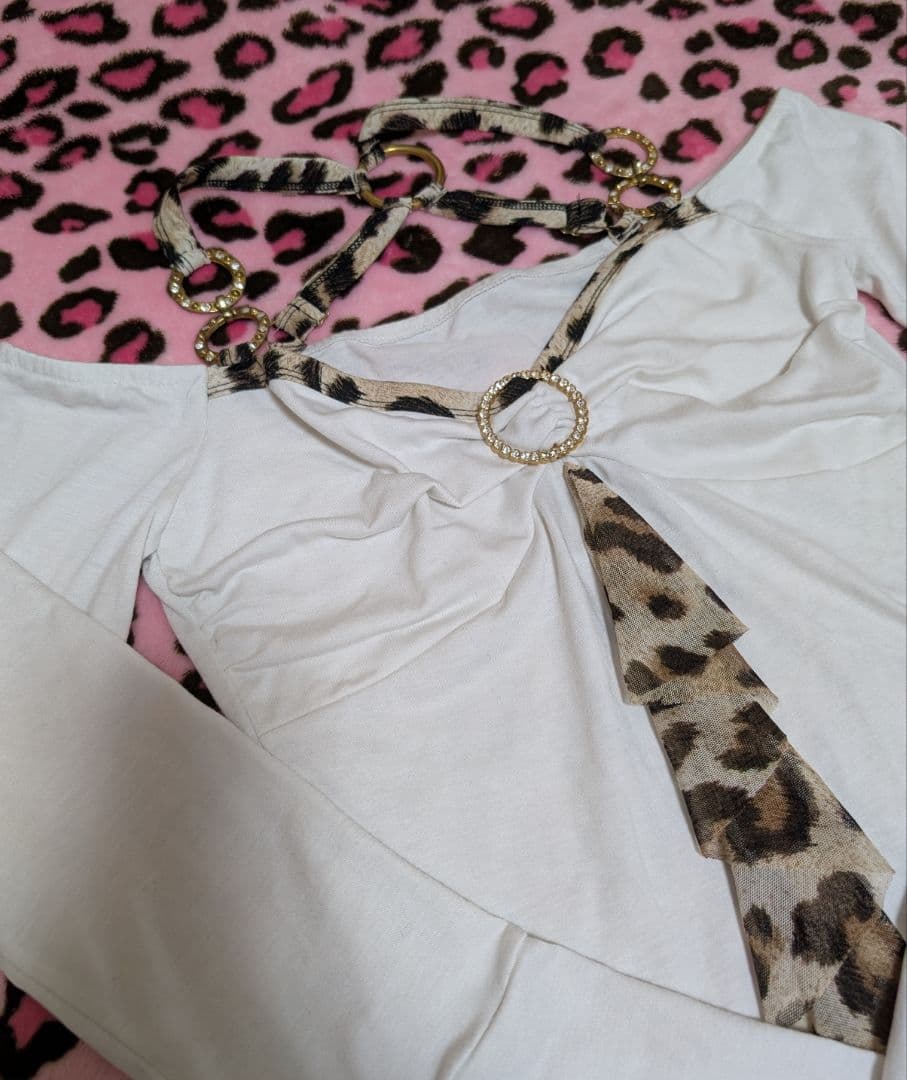 d.i.a. ダイア　トップス　レオパード　ビジュー　レア