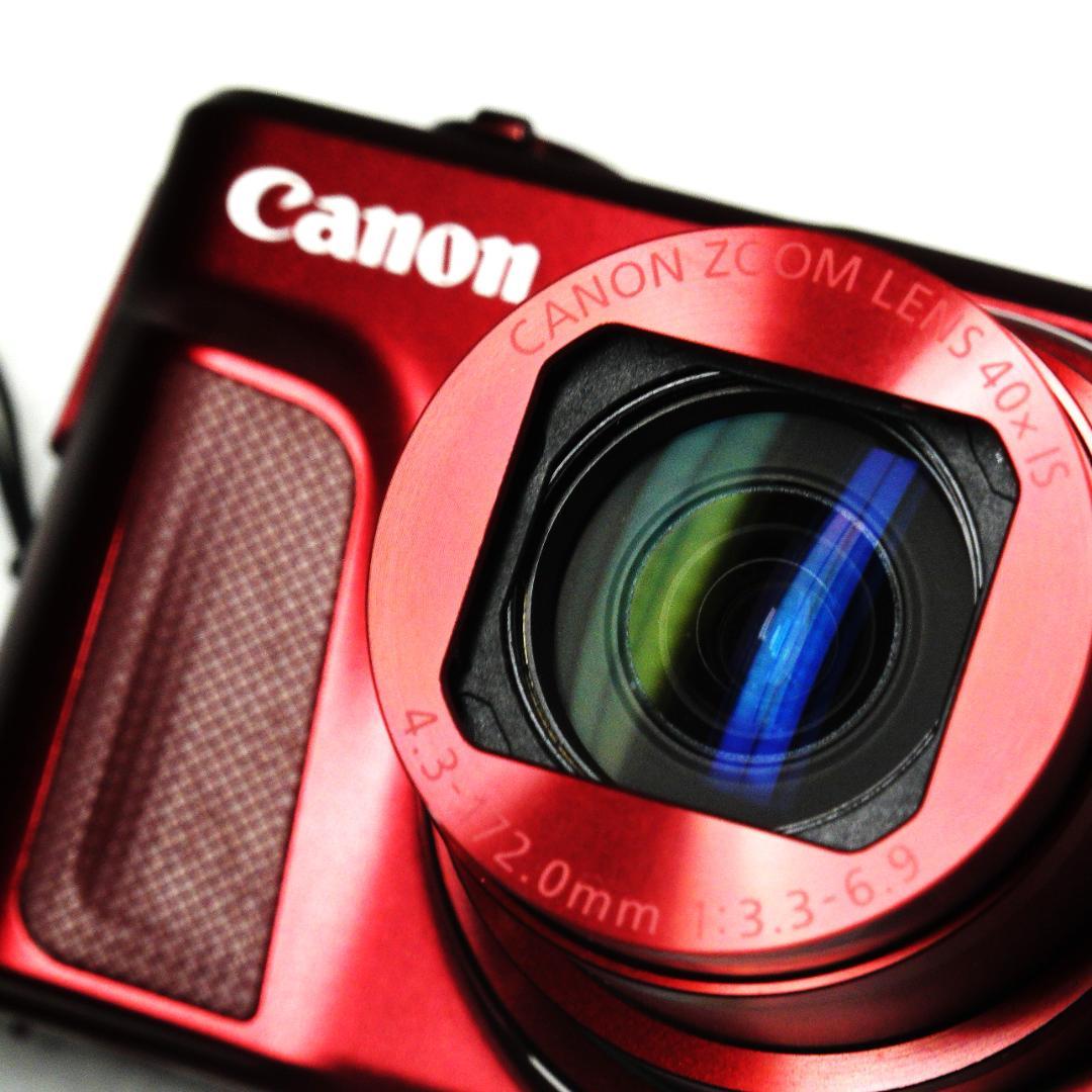 【美品／希少レッド】Canon SX720HS 　箱・付属品付 デジカメ