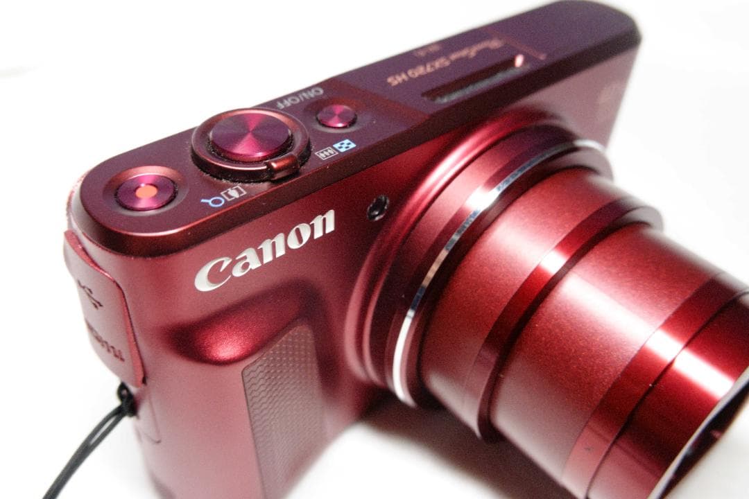 【美品／希少レッド】Canon SX720HS 　箱・付属品付 デジカメ