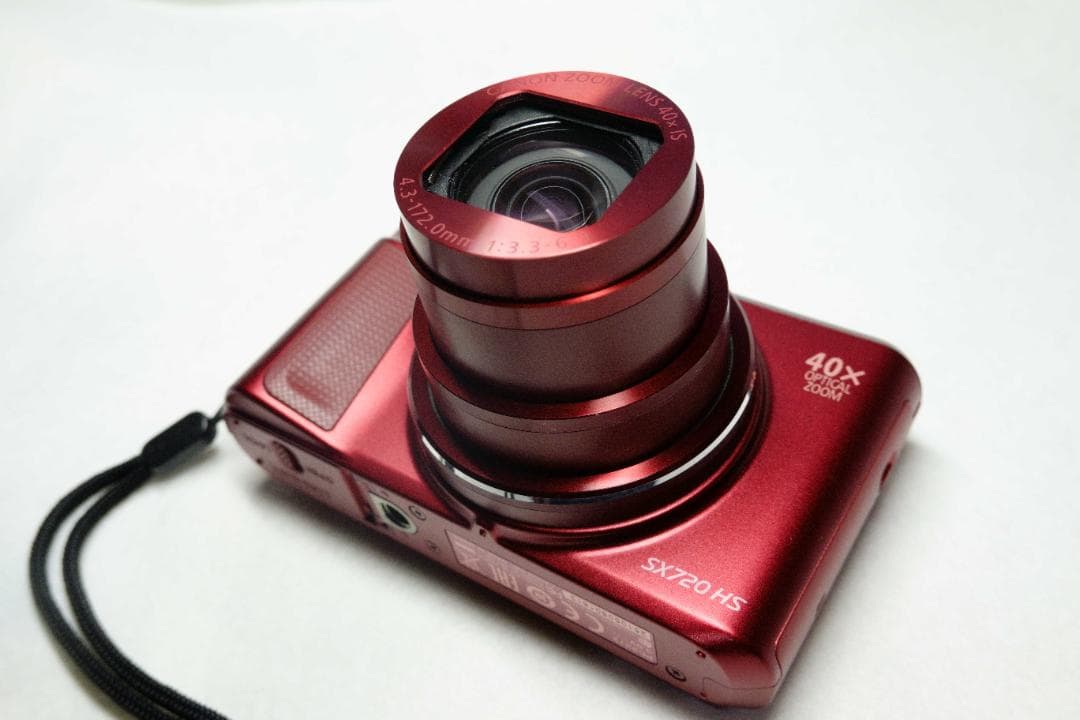 【美品／希少レッド】Canon SX720HS 　箱・付属品付 デジカメ