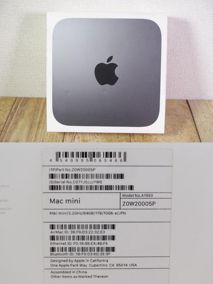 Mac mini 2018 メモリ64GB SSD1TB Core i7