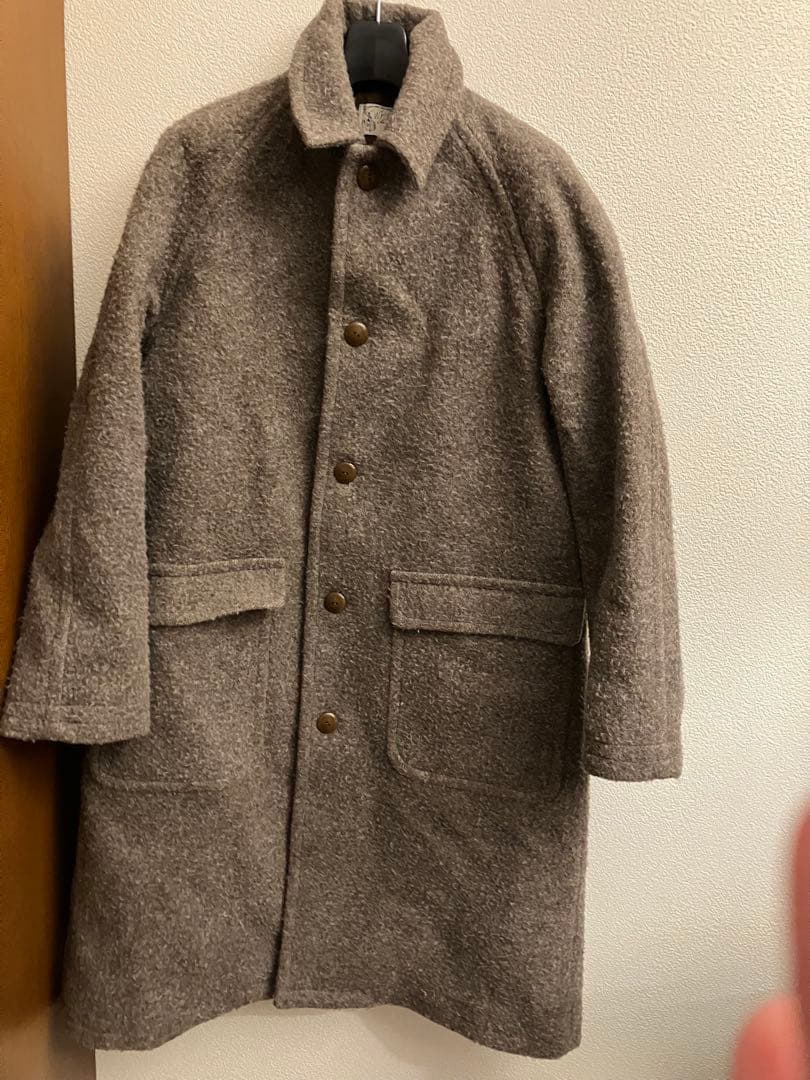 WYTHE NEW YORK RAGRAN WOOL OVERCOAT Mサイズ