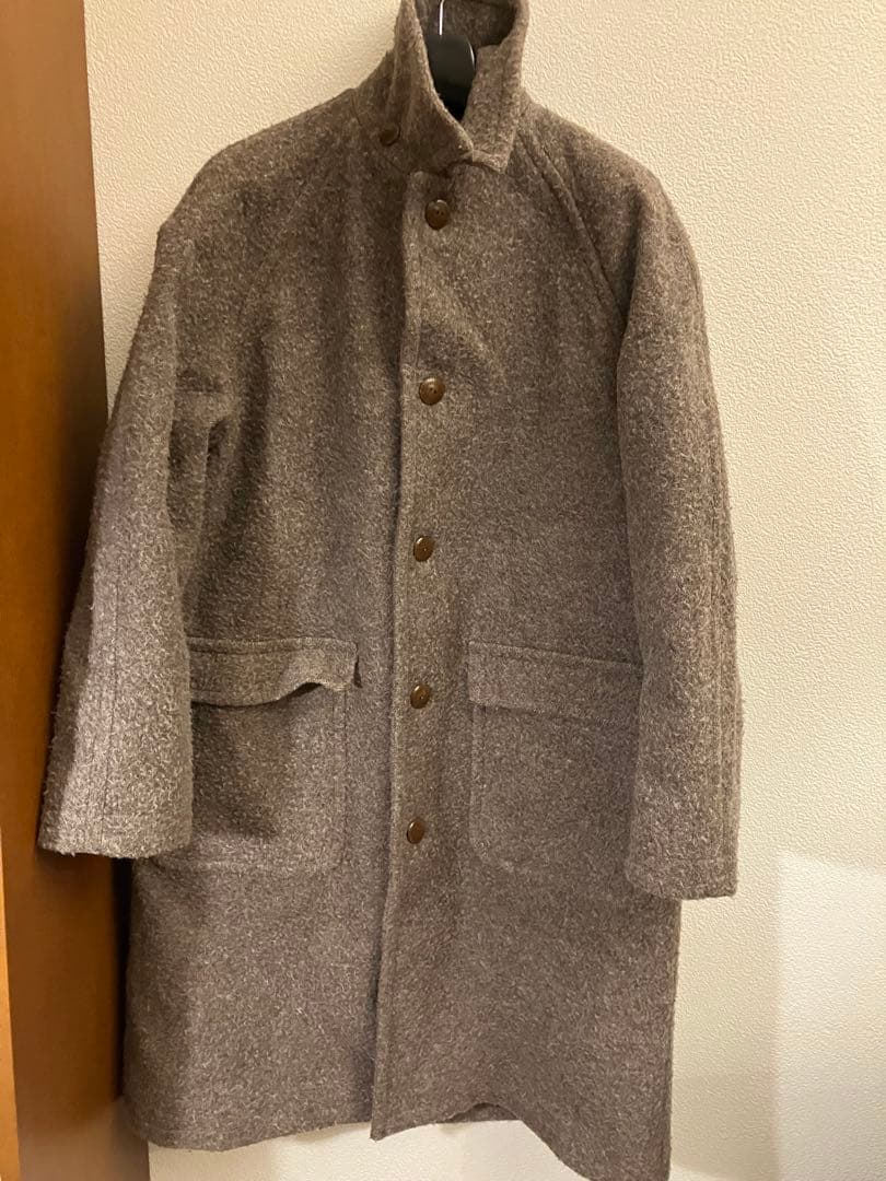 WYTHE NEW YORK RAGRAN WOOL OVERCOAT Mサイズ