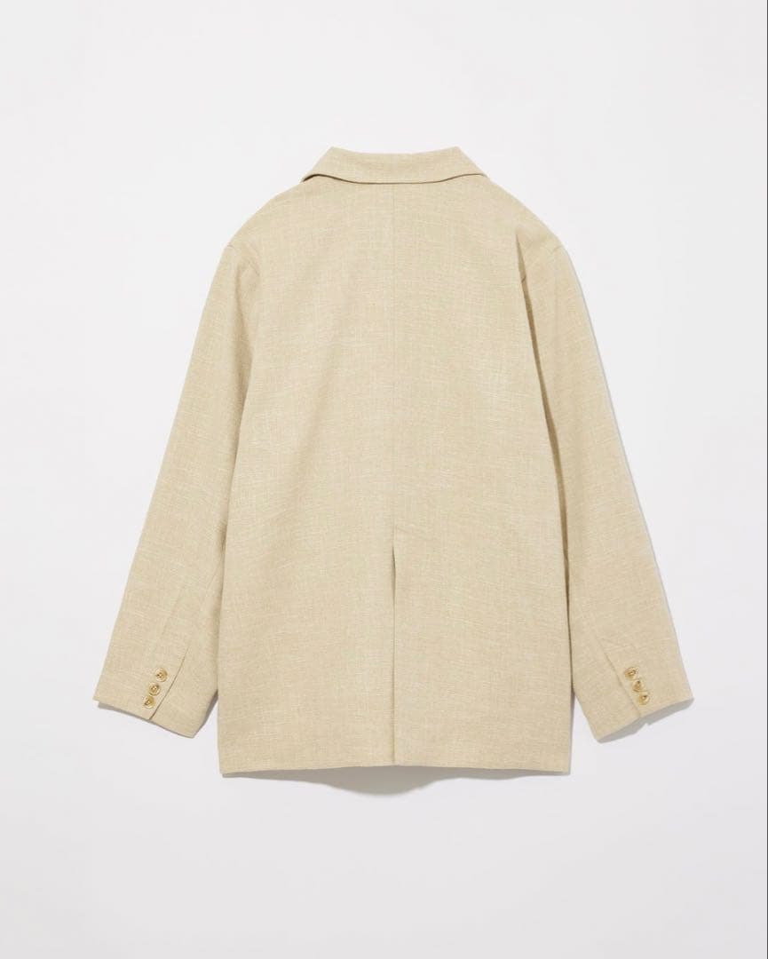 【新品】Eaphi LINEN LIKE OVER JACKET beige
