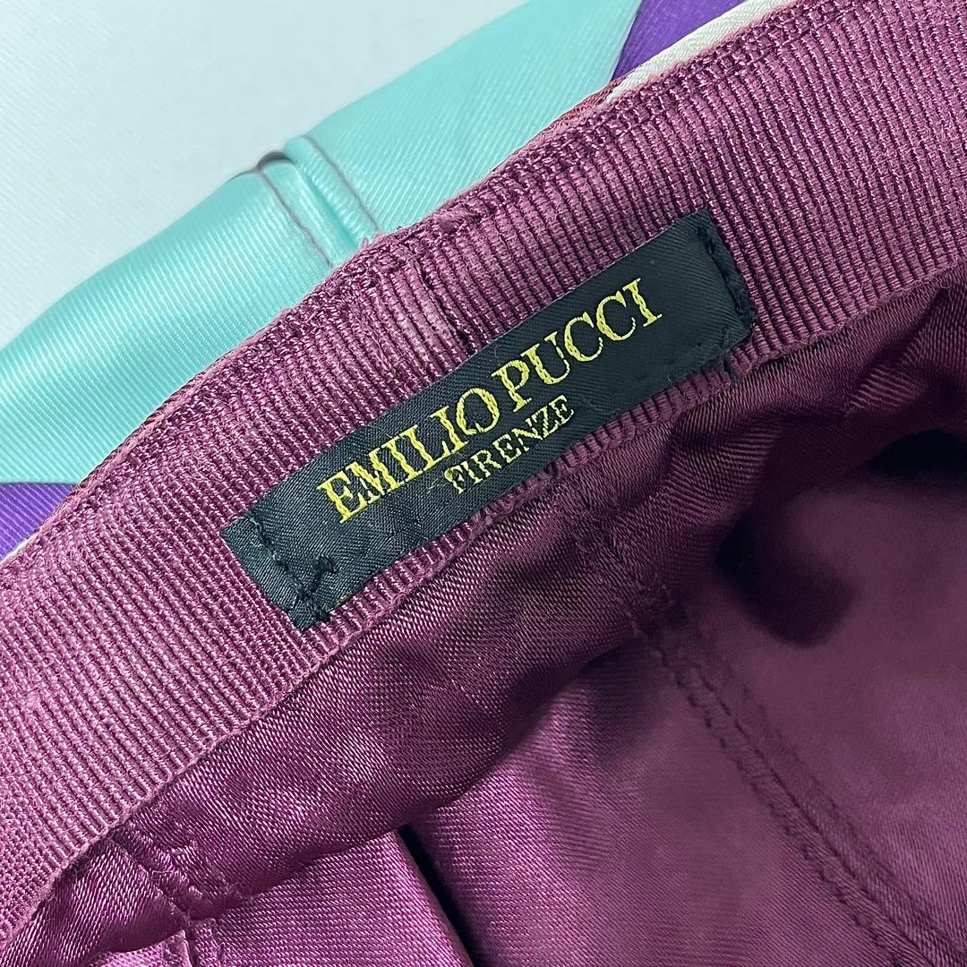【vintage】伊製EMILIO PUCCI エミリオプッチ サテンハンチング