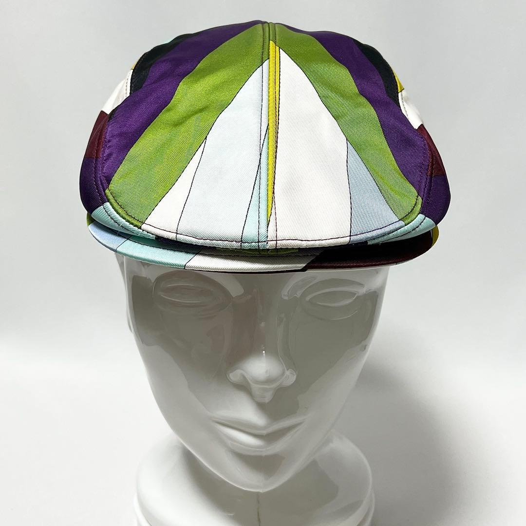 【vintage】伊製EMILIO PUCCI エミリオプッチ サテンハンチング