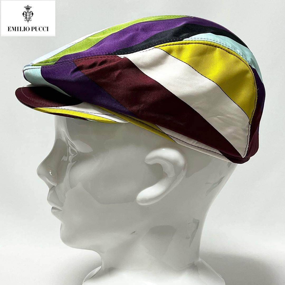 【vintage】伊製EMILIO PUCCI エミリオプッチ サテンハンチング