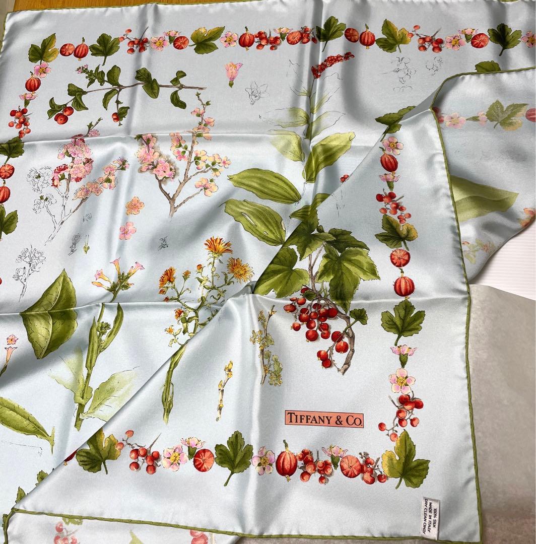【新品】Tiffany ティファニー スカーフ ボタニカル 大判