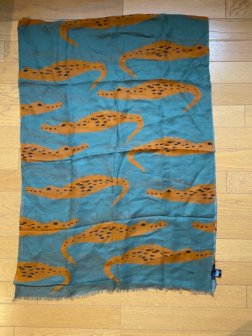 Drakes × ANATOMICA アナトミカ別注 ワニ柄 ストール