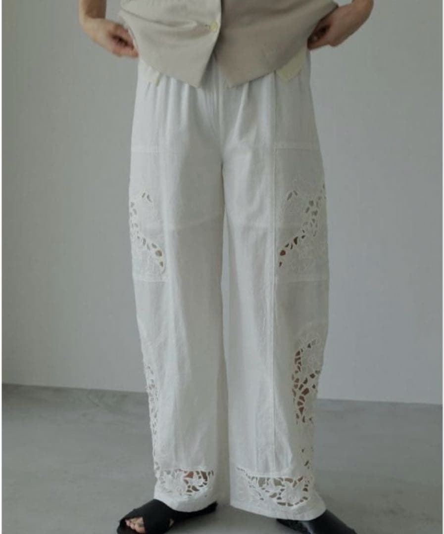 anuke(アンヌーク) Cutwork Lace Pants