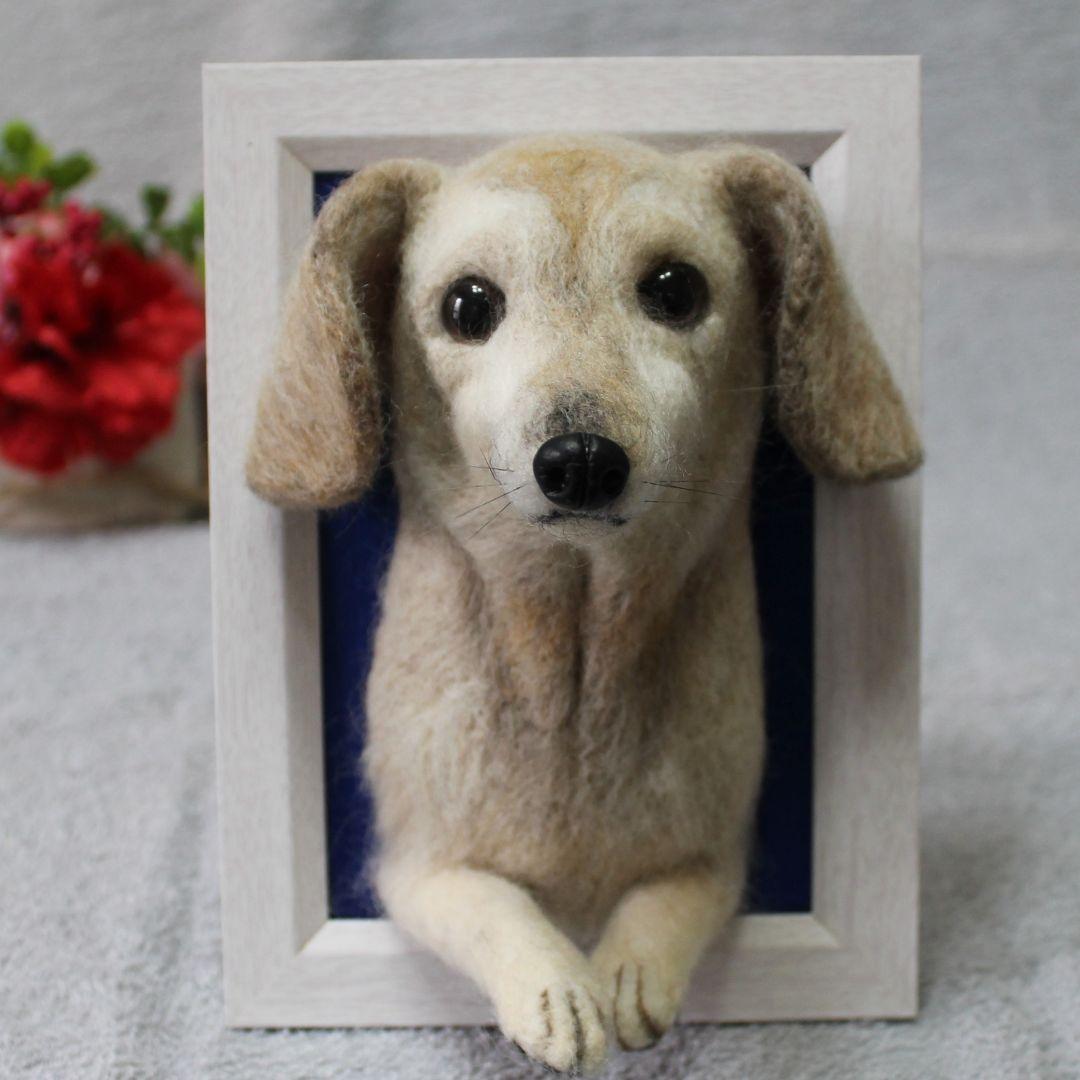 きなさま専用 羊毛フェルト 額飾り