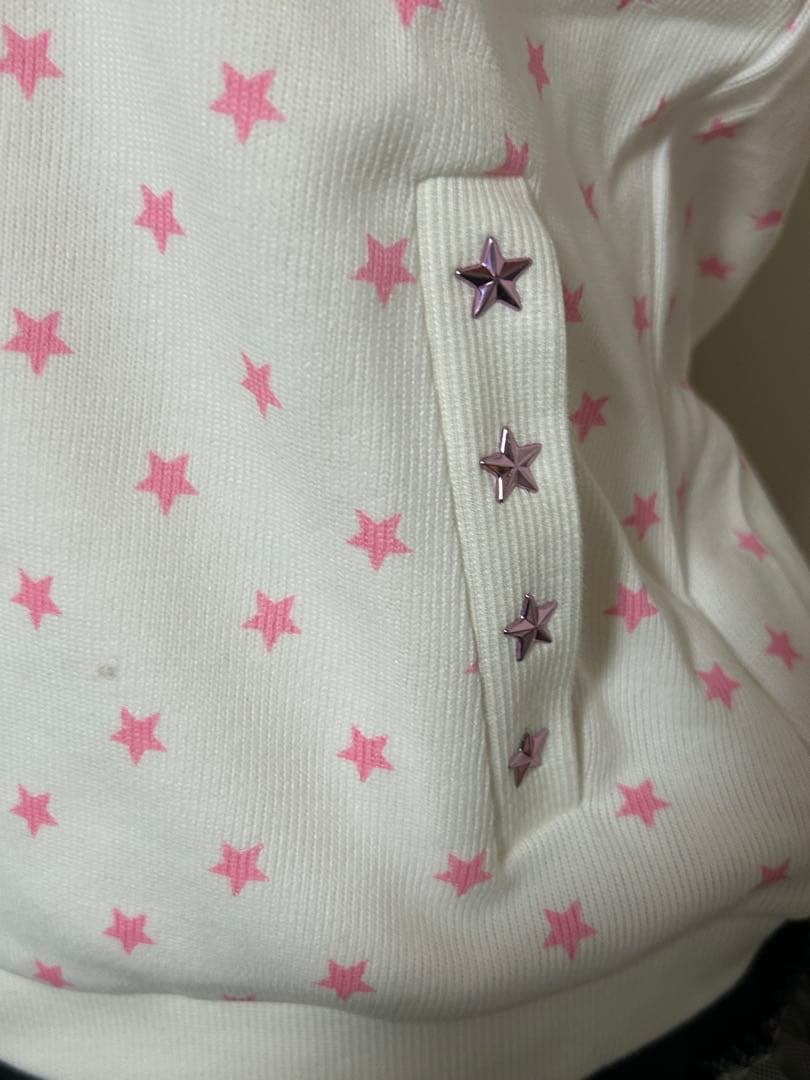 しなこちゃん着用BETWEENANDホワイトパーカーy2k 平成女児フェアリーL