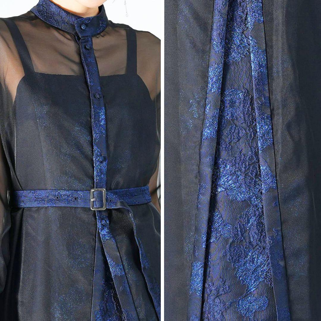 る*い様 完売品✨マルチWAYラメジャガードジャンスカ&シアーワンピースセットオ