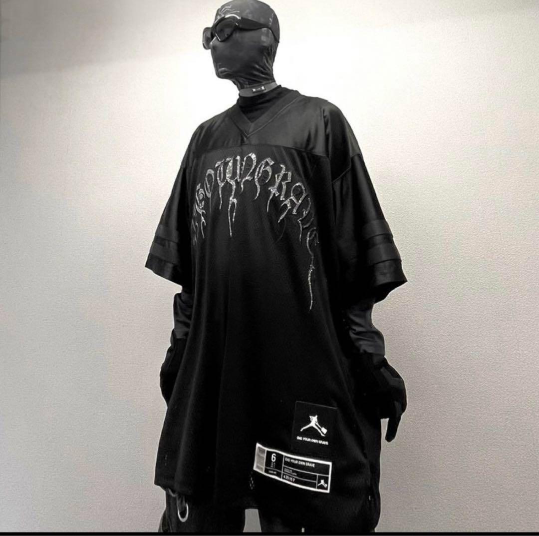 DIG YOUR OWN GRAVE ラインストーンゲームシャツXU DOG